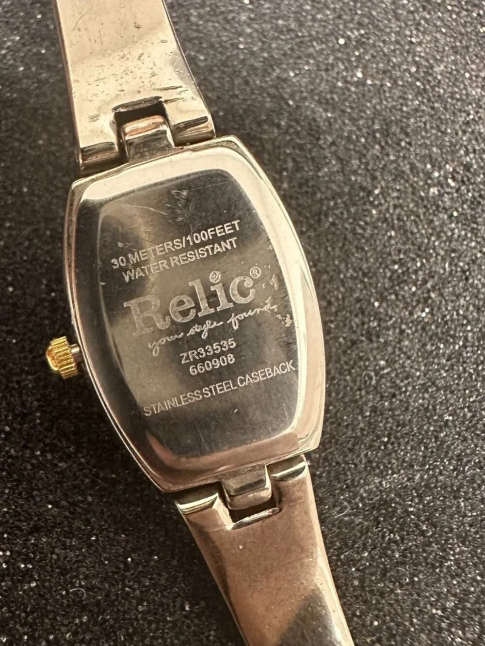 3/$30 Relic Watch Women Silver Gold Two Tone Floral Embossing New Battery 6